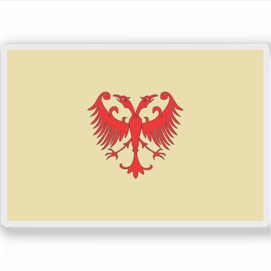 セルビア帝国国旗 シール (正面)
