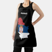 セルビア愛国国旗 エプロン (インサイチュ)