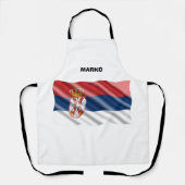 セルビア愛国国旗 エプロン (正面)