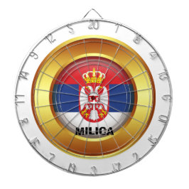 セルビア愛国国旗 ダーツボード