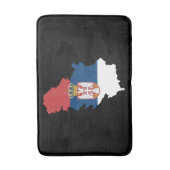 セルビア愛国国旗 バスマット (正面縦)