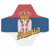 セルビア愛国的サッカー&セルビア国旗/スポーツ サッカーボール (フラット)