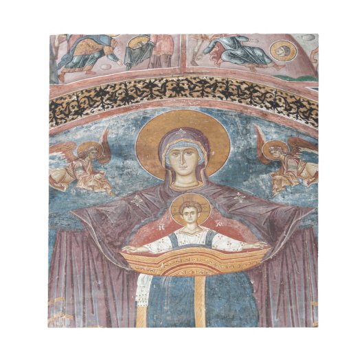 セルビア正教会とユネスコの遺跡2 ノートパッド (正面)