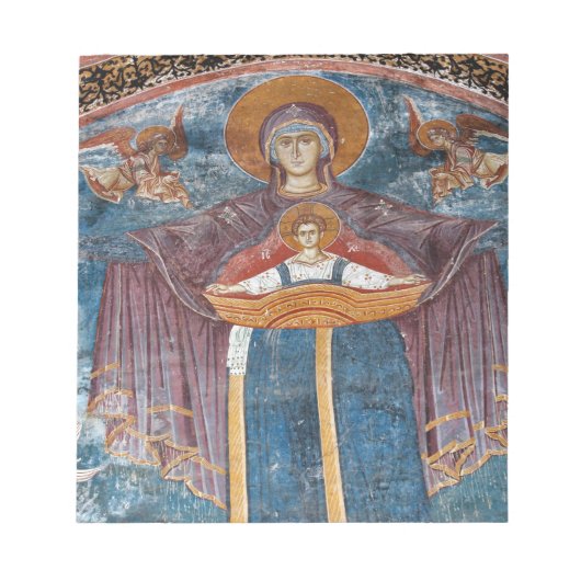 セルビア正教会とユネスコの遺跡 ノートパッド (正面)