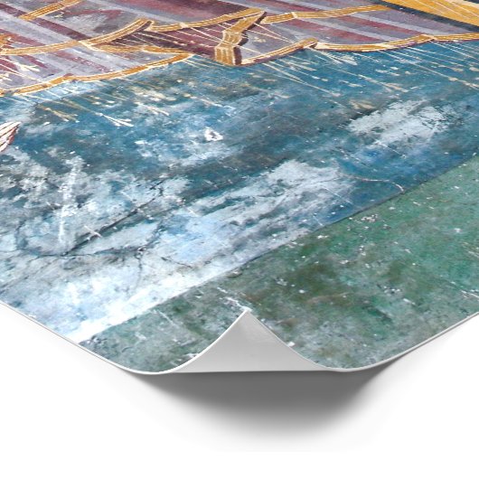 セルビア正教会とユネスコの遺跡 ポスター (角)