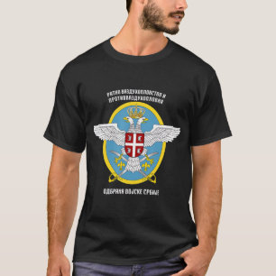 セルビア軍空軍セルビア国旗Mi Tシャツ