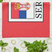 セルビア キッチンタオル (折り畳み)