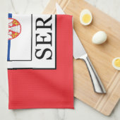 セルビア キッチンタオル (四つ折り)