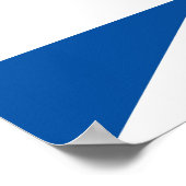 セルビア・クロアチア国旗の国半記号 ポスター (角)