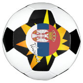 セルビア・サッカー・セルビア国旗/BANG サッカーボール (回転)