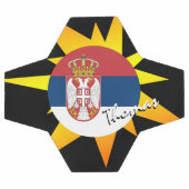 セルビア・サッカー・セルビア国旗/BANG サッカーボール (フラット)