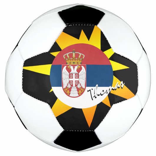 セルビア・サッカー・セルビア国旗/BANG サッカーボール (正面)
