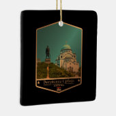 セルビア セラミックオーナメント (右)
