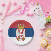 セルビア，セルビア国旗のパーティー，誕生日/スポーツ ペーパープレート (パーティー)