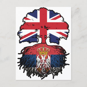 セルビア・セルビア英国統一されたイギリスイギリス ポストカード