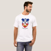 セルビア，ベオグラードのコートオブアームズ Tシャツ (正面フル)