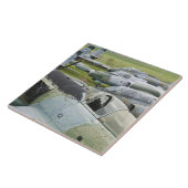 セルビア、ベオグラード。ユーゴスラビア航空博物館 タイル (側面)