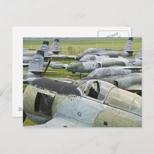 セルビア、ベオグラード。ユーゴスラビア航空博物館 ポストカード (正面/裏面)