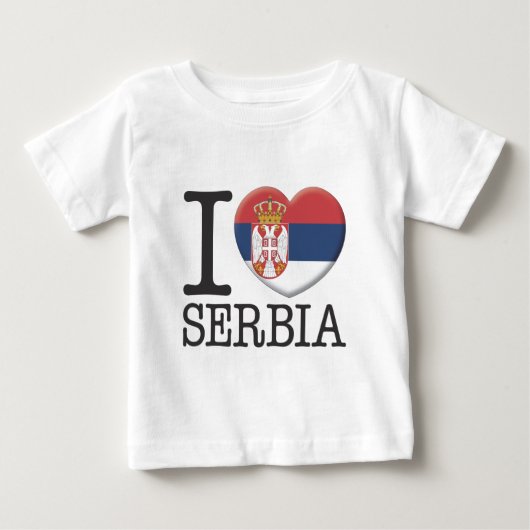 セルビア ベビーTシャツ (正面)