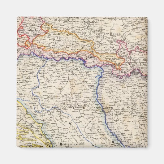 セルビア、ボスニア マグネット (正面)