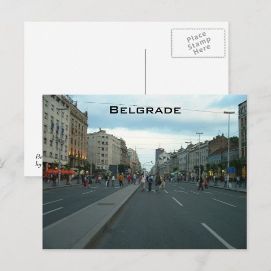 セルビア ポストカード (正面/裏面)