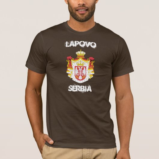 セルビア・ラポボ(スマディハ地区) Tシャツ (正面)