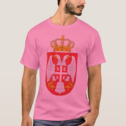 セルビアCoat of Arms Tシャツ (正面)