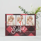 セルフィクリスマスカード、セルフィホリデーカード、セルフィ 招待状 (スタンド正面)