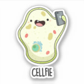 セルフィーおもしろいバイオロジー自撮りパン シール (正面)