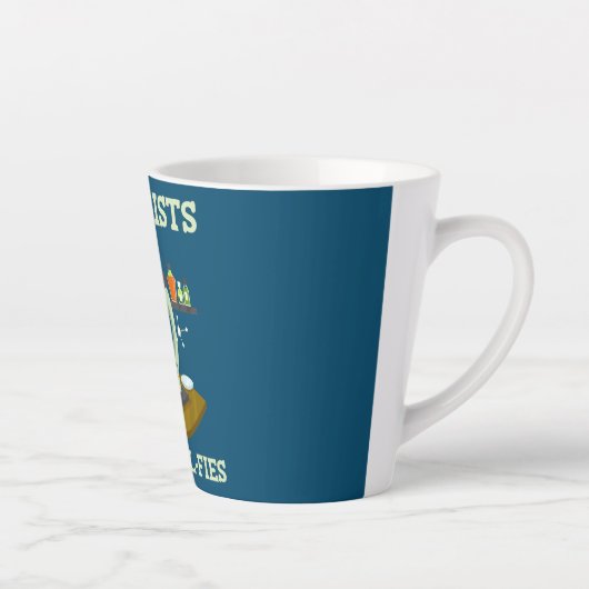 セルフィーおもしろいIハート愛サイエンス生物学 カフェラテマグ (右)