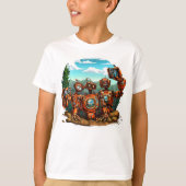 セルフィーのためのハイクストップトのRustBots #7641 Tシャツ (正面)