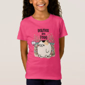 セルフィーは無料 女子 Tシャツ (正面)
