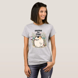 セルフィーは無料 女性用 Tシャツ