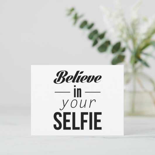 セルフィーを信じて ポストカード (スタンド正面)