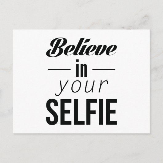 セルフィーを信じて ポストカード (正面)