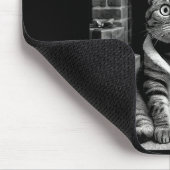 セルフィーを撮る面白い猫のクリスマスパジャマ H マウスパッド (コーナー)