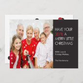 セルフィークリスマスカード シーズンカード (正面/裏面)