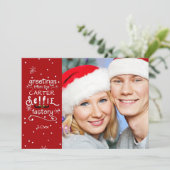 セルフィーグリーティング チェンジャブルレッド フロステッドオーバーレイ シーズンカード (スタンド正面)