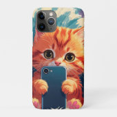 セルフィータイム – かわいい子猫とスマートフォン Case-Mate iPhoneケース (裏)