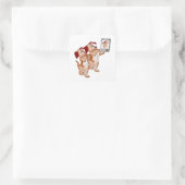 セルフィー仲間ステッカー スクエアシール (バッグ)