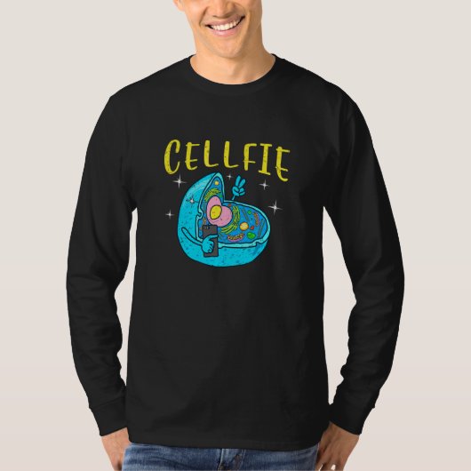セルフィー携帯電話のセルフィー Tシャツ (正面)