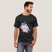 セルフィー棒を持つ金魚 Tシャツ (正面フル)