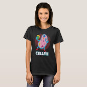 セルフィー細胞 自撮り 細菌 生物学者 Tシャツ (正面フル)