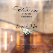 セルフィー結婚鏡の歓迎披露宴フローラ ウィンドウサイン (シート2)