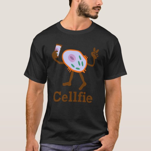 セルフィー自撮おもしろい生物学科学先生スタッド Tシャツ (正面)