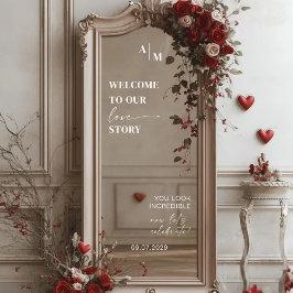 セルフィー鏡 |の結婚ウェルカムサインデカール ウィンドウサイン