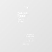 セルフィー鏡 |の結婚ウェルカムサインデカール ウィンドウサイン (シート)