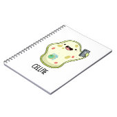 セルフィー面白生物学パンのキャラクター ノートブック (左側)