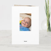 セルフィ男の赤ちゃんカード カード (裏面)