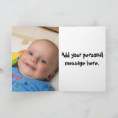 セルフィ男の赤ちゃんカード カード (内部)
